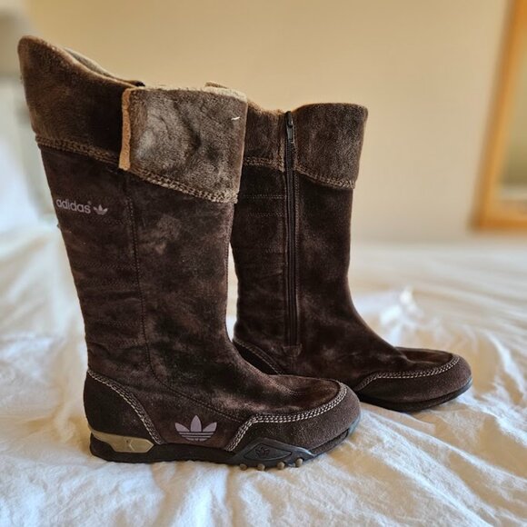 Adidas Arosa Boots, size 6.5 US, brown suede - Picture 2 of 8